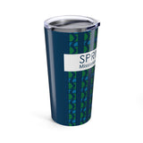 Springhill Missionary Baptist Church 20oz Tumbler — Navy Patterned Insulated Travel Cup