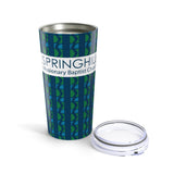 Springhill Missionary Baptist Church 20oz Tumbler — Navy Patterned Insulated Travel Cup