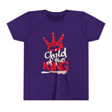 Youth Tee — 'Crown King' Graphic Tee (Biblical Colossians 3:16-17)