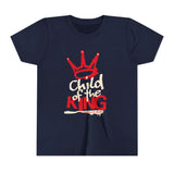 Youth Tee — 'Crown King' Graphic Tee (Biblical Colossians 3:16-17)